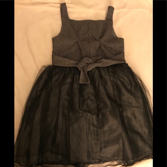 Iris & Ivy Children's Floral Grey Dress - Picture 2 of 3